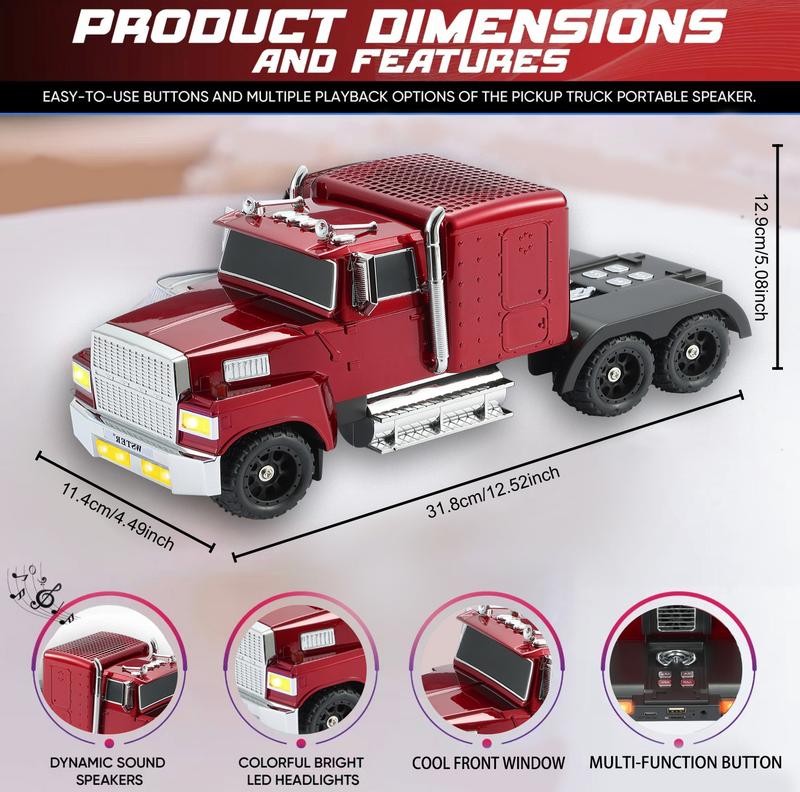 Large truck-shaped Bluetooth speaker