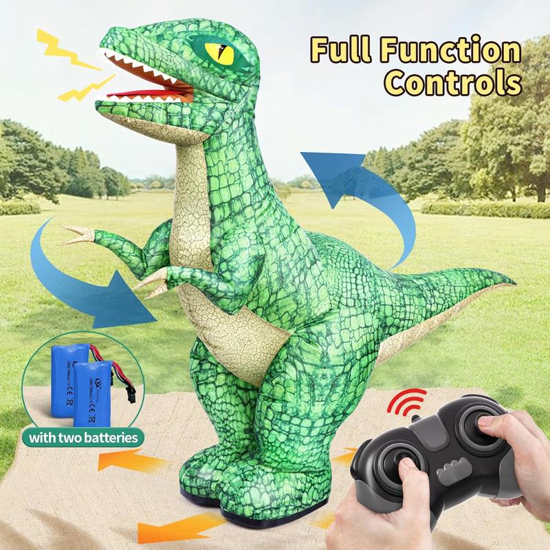 2.4GHz remote-controlled inflatable dinosaur toy, electric dinosaur toy