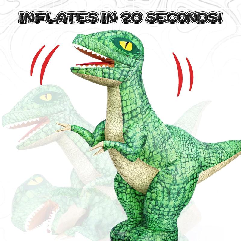 2.4GHz remote-controlled inflatable dinosaur toy, electric dinosaur toy