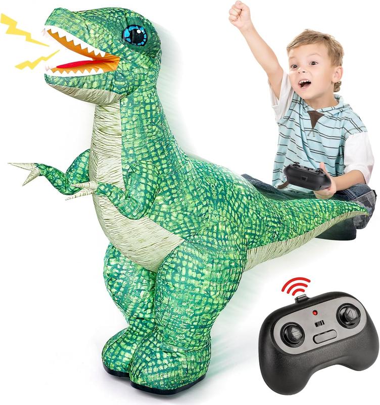2.4GHz remote-controlled inflatable dinosaur toy, electric dinosaur toy