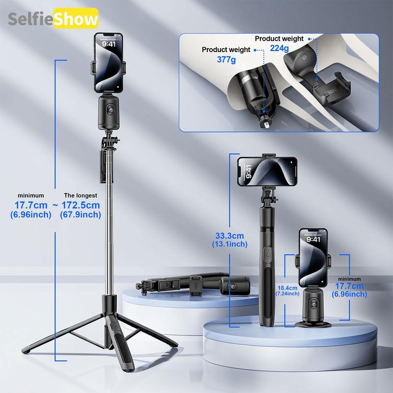 360° Smart AI Face Recognition Mobile Phone Tripod
